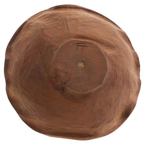 Kelch und Patene, Holz und Neusilber vergoldet, Kruzifix, stilisiert, 20 cm 11