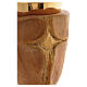 Calice Crocifisso in legno e patena con legno intagliato e finitura dorata s4