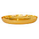 Hammered paten bowl gold finish, h 20 s1