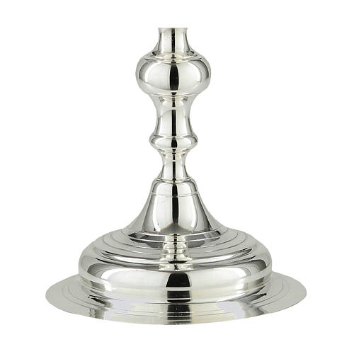 Cáliz latón Rocchetto acabado plateado h 20 cm 3