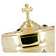 Pisside filigrana Giglio e corona di spine finitura oro h 30 cm s5