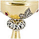 Filigree ciborium lily and crown of thorns gold finish h 30 cm s8