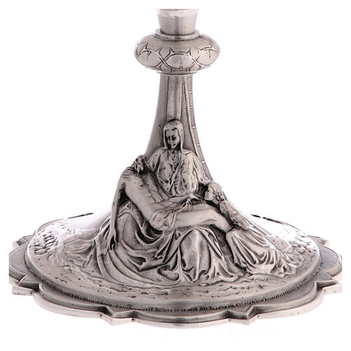 Deposition of Christ chalice, silver-plated brass, h 8 in 2