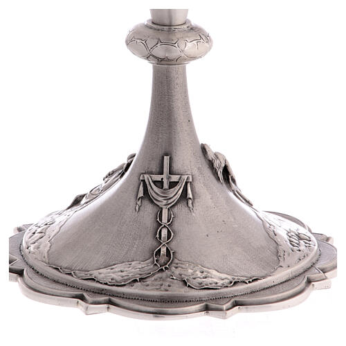 Deposition of Christ chalice, silver-plated brass, h 8 in 7