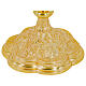Sacred Heart chalice, gold plated, h 10 in s3