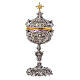 Ciborium with Florentine cut-out pattern, silver-plated, h 14 in s1