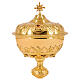 Chalice and ciborium, French collection, gold-plated finish s5