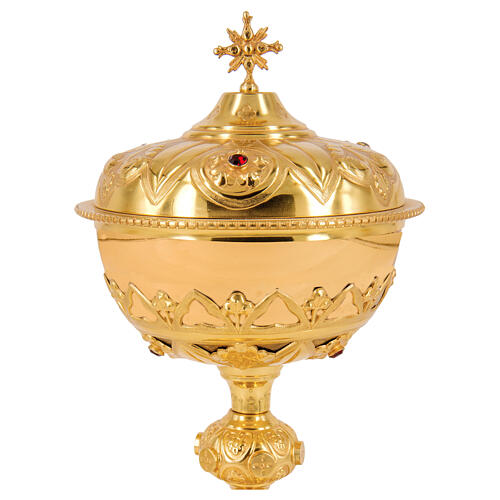 Calice e pisside collezione francese finitura dorata 5