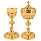 Calice e pisside collezione francese finitura dorata s1