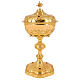 Calice e pisside collezione francese finitura dorata s6
