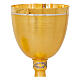Calice Corona di Spine finitura oro argento h 20 cm s2
