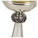 Octagonal ciborium with crown of thorns and amethysts, silver-plated, h 10 in s4
