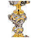 Life of Christ chalice with silver cup, gold and silver-plating, 10 in s8