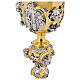 Life of Christ chalice with silver cup, gold and silver-plating, 10 in s10