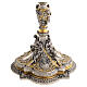 Kelch, barocker Stil, Christus, Maria, Evangelisten, Messing vergoldet/versilbert, 25 cm s10