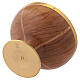 Chalice and bowl paten, olivewood and gold plated brass s5