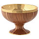 Olive chalice and ciborium bowl with golden finish s4
