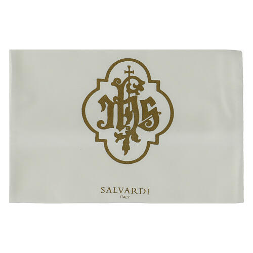 IHS chalice bag in white cotton 28x28 cm 1