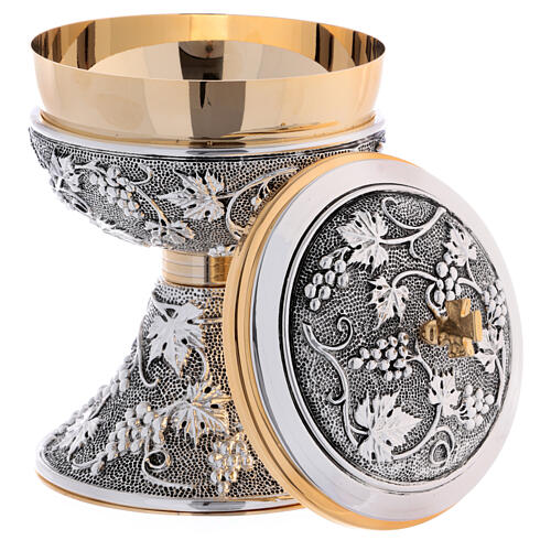 Copón latón dorado 24 q símbolo uva vid 3