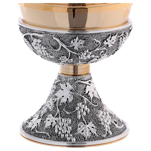 Copón latón dorado 24 q símbolo uva vid 4