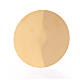 Patena IHS sole fiammeggiante Molina ottone dorato 14 cm s6