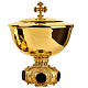 Molina chalice ciborium and paten with onyx node and enamelled medallions, 925 silver s5