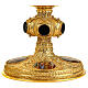Molina chalice ciborium and paten with onyx node and enamelled medallions, 925 silver s7