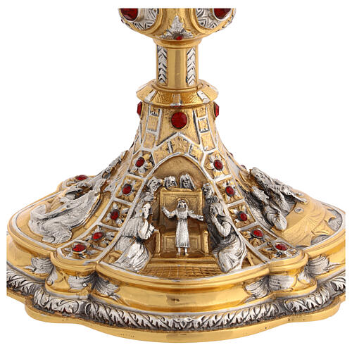 Calice quatre scène laiton baroque bicolore 10