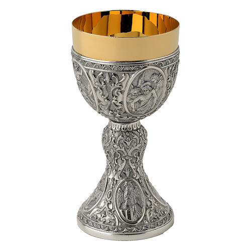 Chalice Death Resurrection of Christ two-tone Baroque style 1