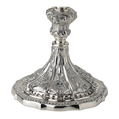 Cálice bicolor latão decorações florais 3