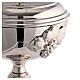 Chalice, ciborium and paten with embossed vines, silver-plated brass s7