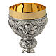 Calice Fenice ottone bicolore stile barocco s2