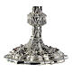 Baroque chalice with purple stones and embossed Saints, brass s3