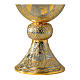 Church chalice Evangelists baroque two-tone brass s3