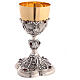 Chalice of silver-plated brass and rhinestones, Resurrection of Jesus Christ, 8 in s1