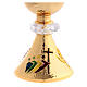 Jubilee chalice with case, Pilgrims of Hope, gold plated brass and crystal s2