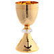 Jubilee chalice with case, Pilgrims of Hope, gold plated brass and crystal s5