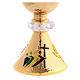 Jubilee Pilgrims of Hope Chalice in golden crystals with chalice holder s2