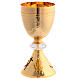 Jubilee Pilgrims of Hope Chalice in golden crystals with chalice holder s3