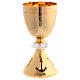 Jubilee Pilgrims of Hope Chalice in golden crystals with chalice holder s5
