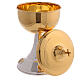 Jubilee 2025 chalice and ciborium, official logo, silver-plated golden brass s7