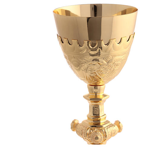 Chalice of Jubilee 2025, gold plated brass, with paten 4