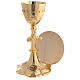 Chalice of Jubilee 2025, gold plated brass, with paten s1