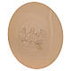 Patena ottone dorato Cenacolo Leonardo 14 cm s1