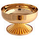 Ciborium bowl with golden brass lid diam. 14 cm s3