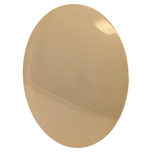 Calice pisside patena ottone dorato lavorato 9