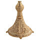 Calice pisside patena ottone dorato lavorato s7