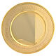 Patena de latão dourado 25 cm s1