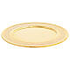 Patena de latão dourado 25 cm s3
