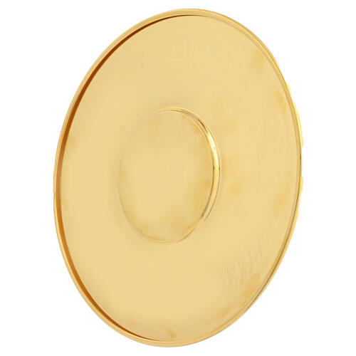 Patena 20 cm latón dorado 5